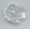 Clear Sequin Flower - Two Layer  - Oval Beads