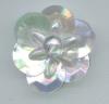 Clear Sequin Flower - One Layer - Oval Beads